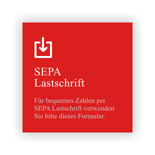 SEPA Lastschrift  Für bequemes Zahlen per  SEPA Lastschrift verwenden Sie bitte dieses Formular.